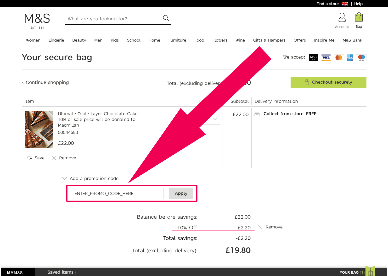 Marks and Spencer coupon code tested September 2026 – Coupons Scout