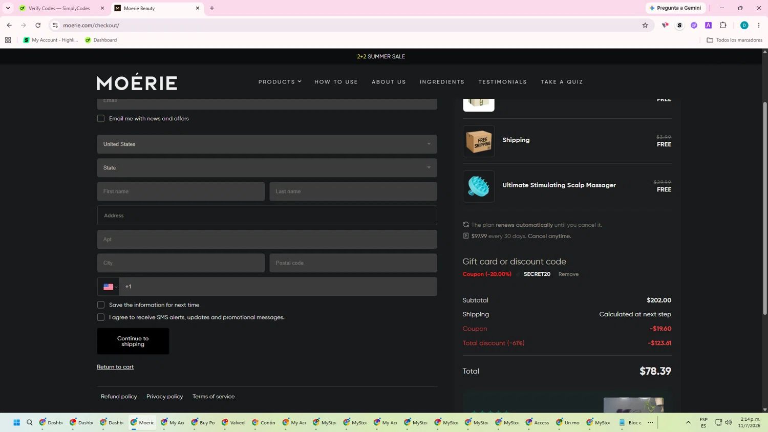 Moerie Beauty coupon code tested July 2026 – Coupons Scout