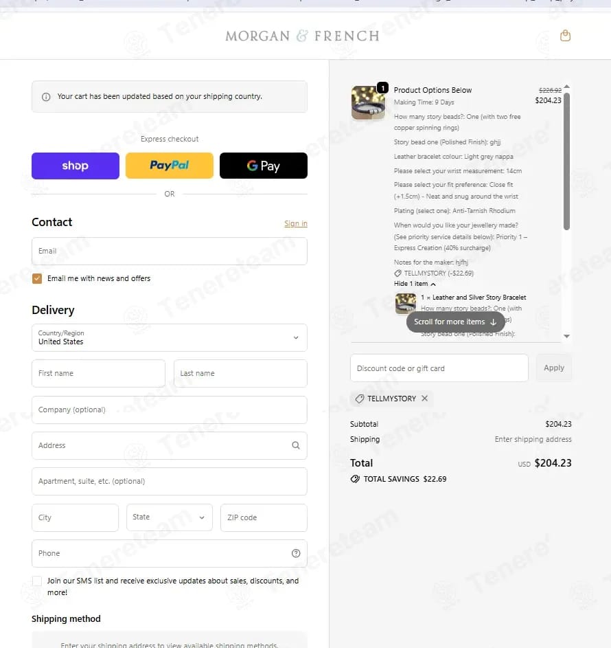 Morgan & French coupon code tested July 2026 – Coupons Scout