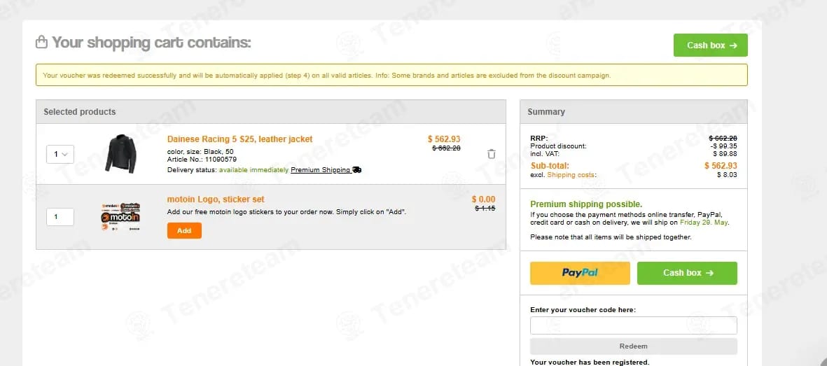 Motoin DK coupon code tested July 2026 – Coupons Scout