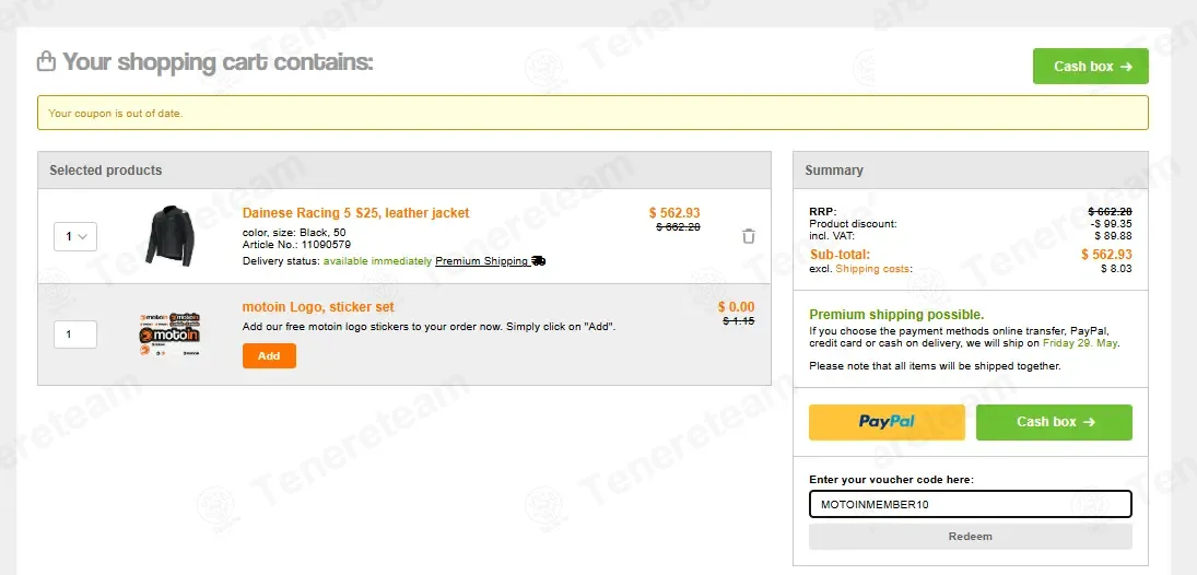 Motoin SE coupon code tested July 2026 – Coupons Scout