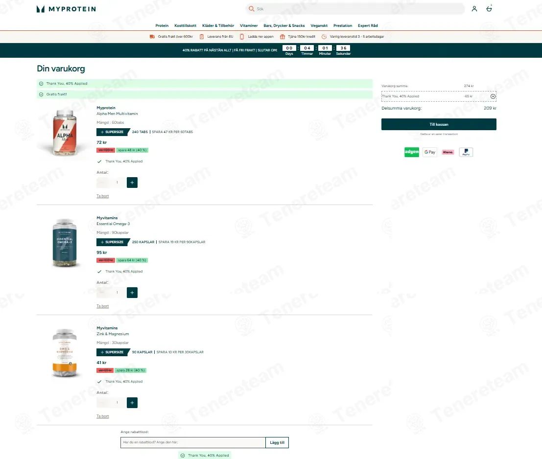 Myprotein DK coupon code tested July 2026 – Coupons Scout