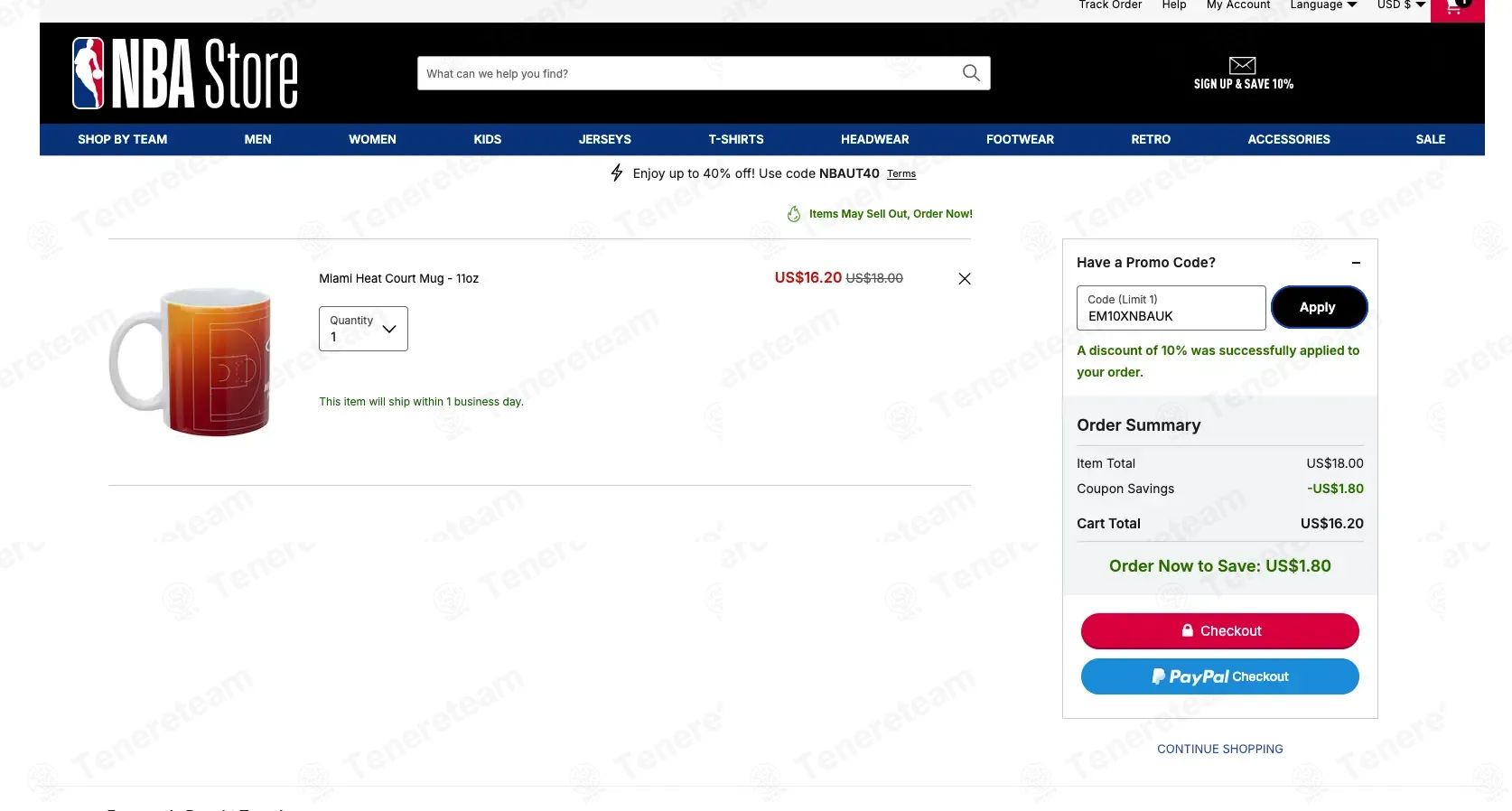 NBA Store coupon code tested September 2026 – Coupons Scout