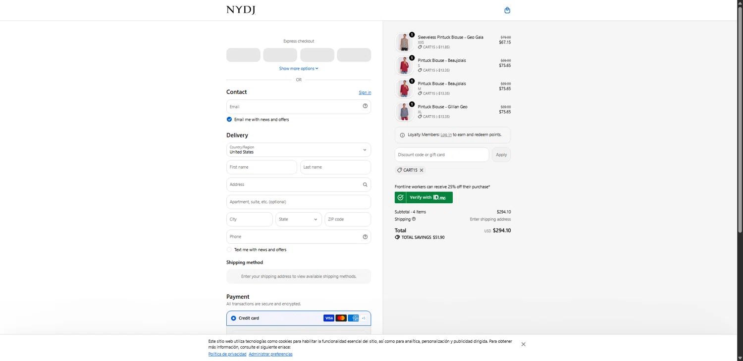 NYDJ coupon code tested July 2026 – Coupons Scout