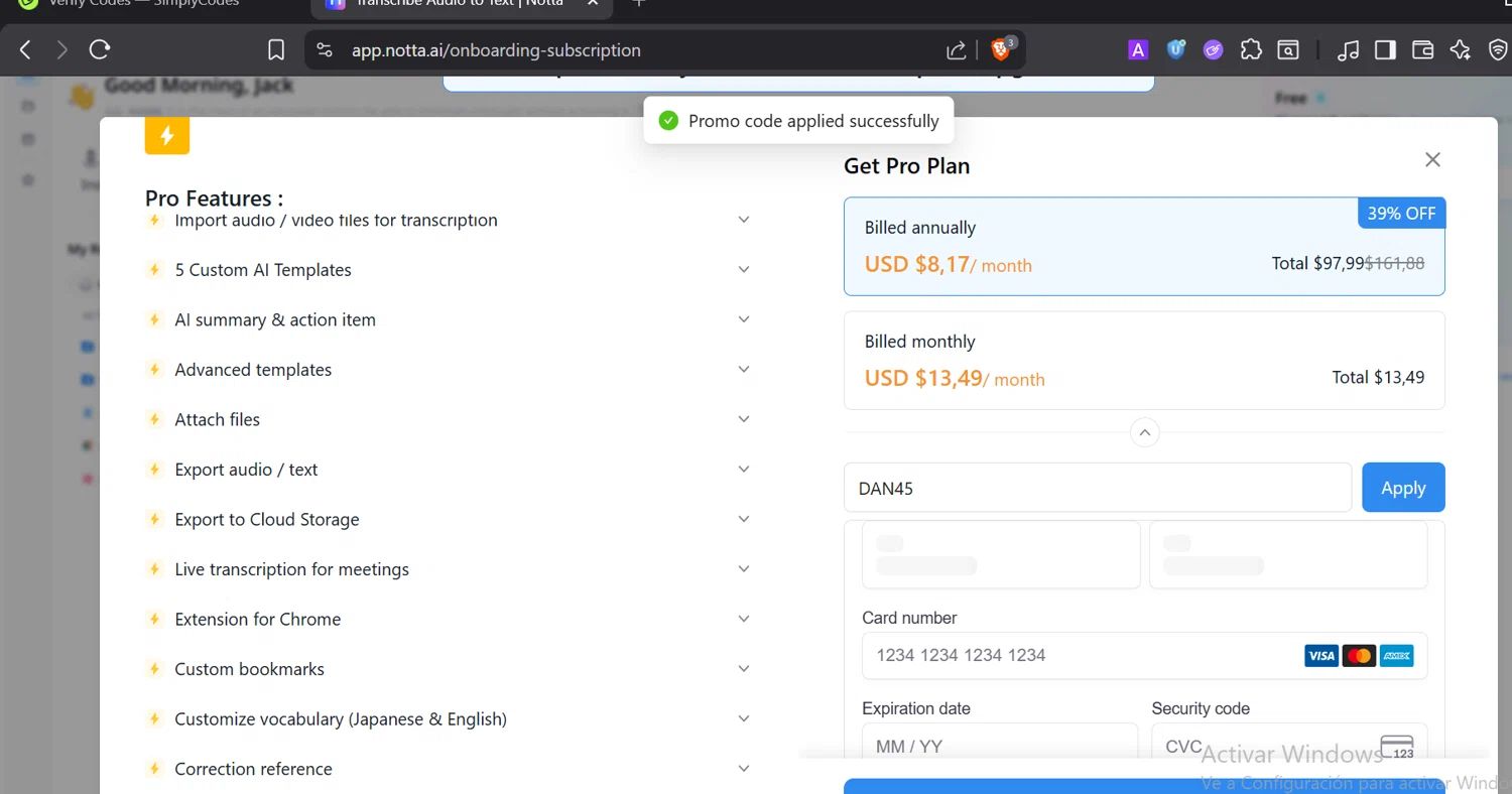 Notta AI coupon code tested September 2026 – Coupons Scout