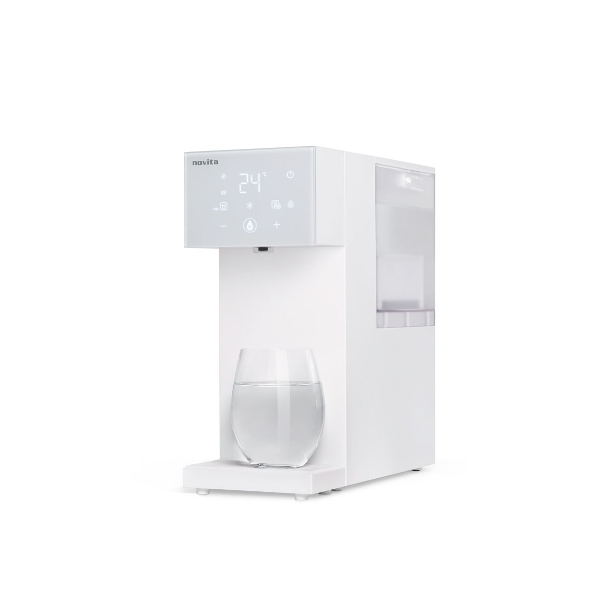 VISO Novita W10 hot water dispenser in mystic black finish for Singapore homes