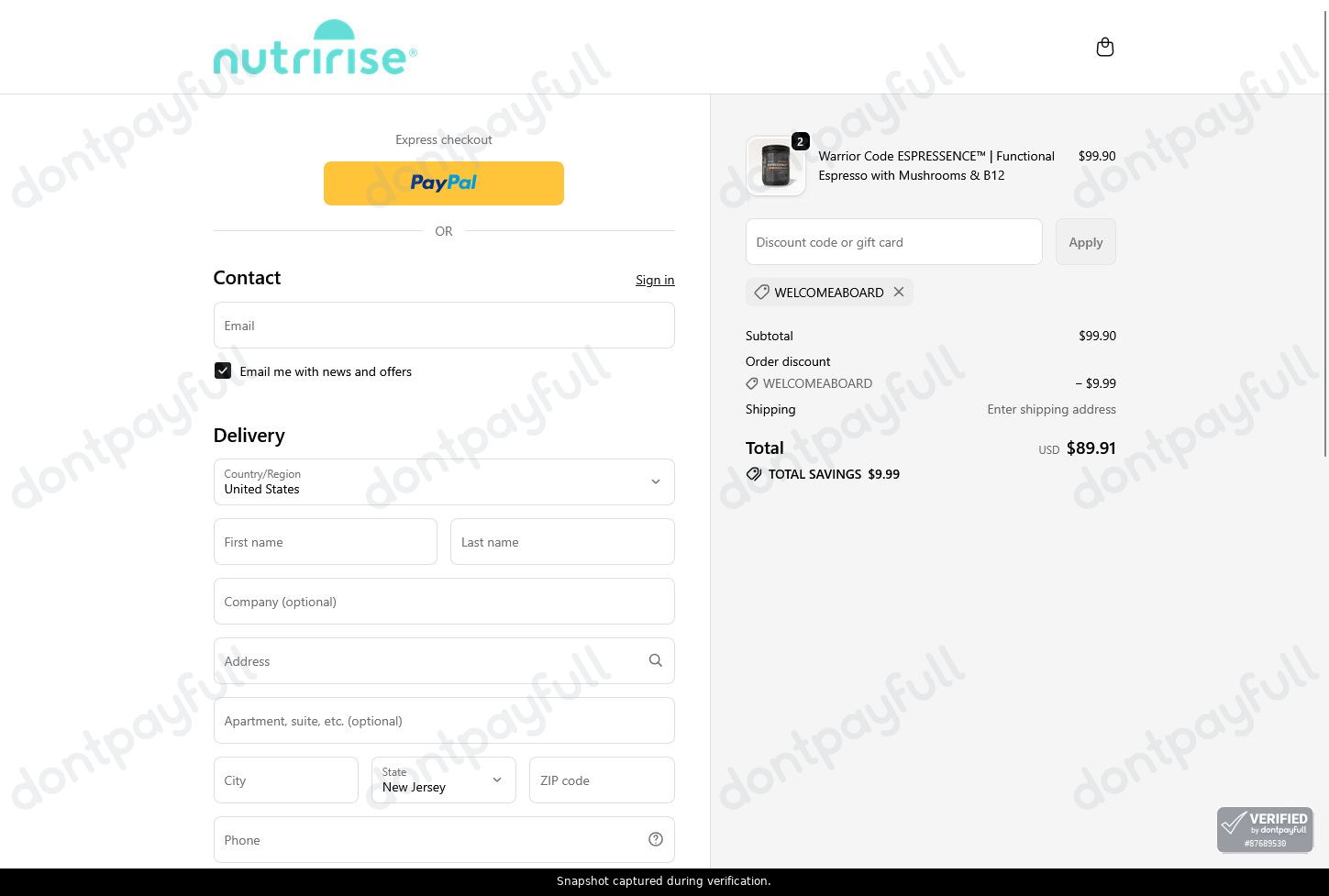 NutriRise coupon code tested September 2026 – Coupons Scout