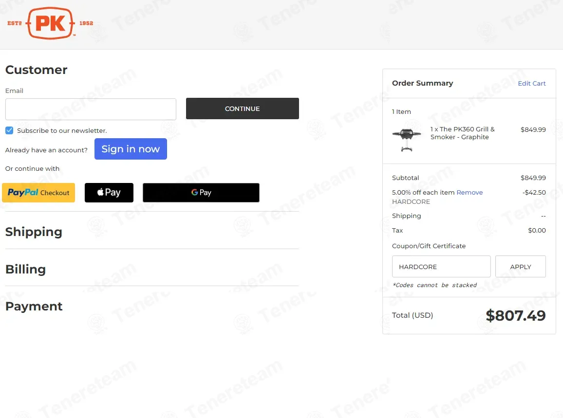 PK Grills coupon code tested July 2026 – Coupons Scout