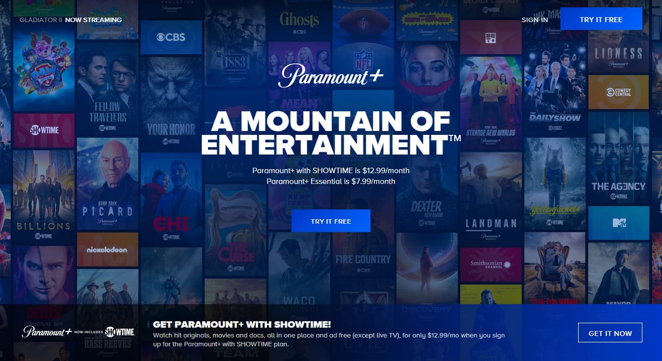 Paramount+ official product July 2026