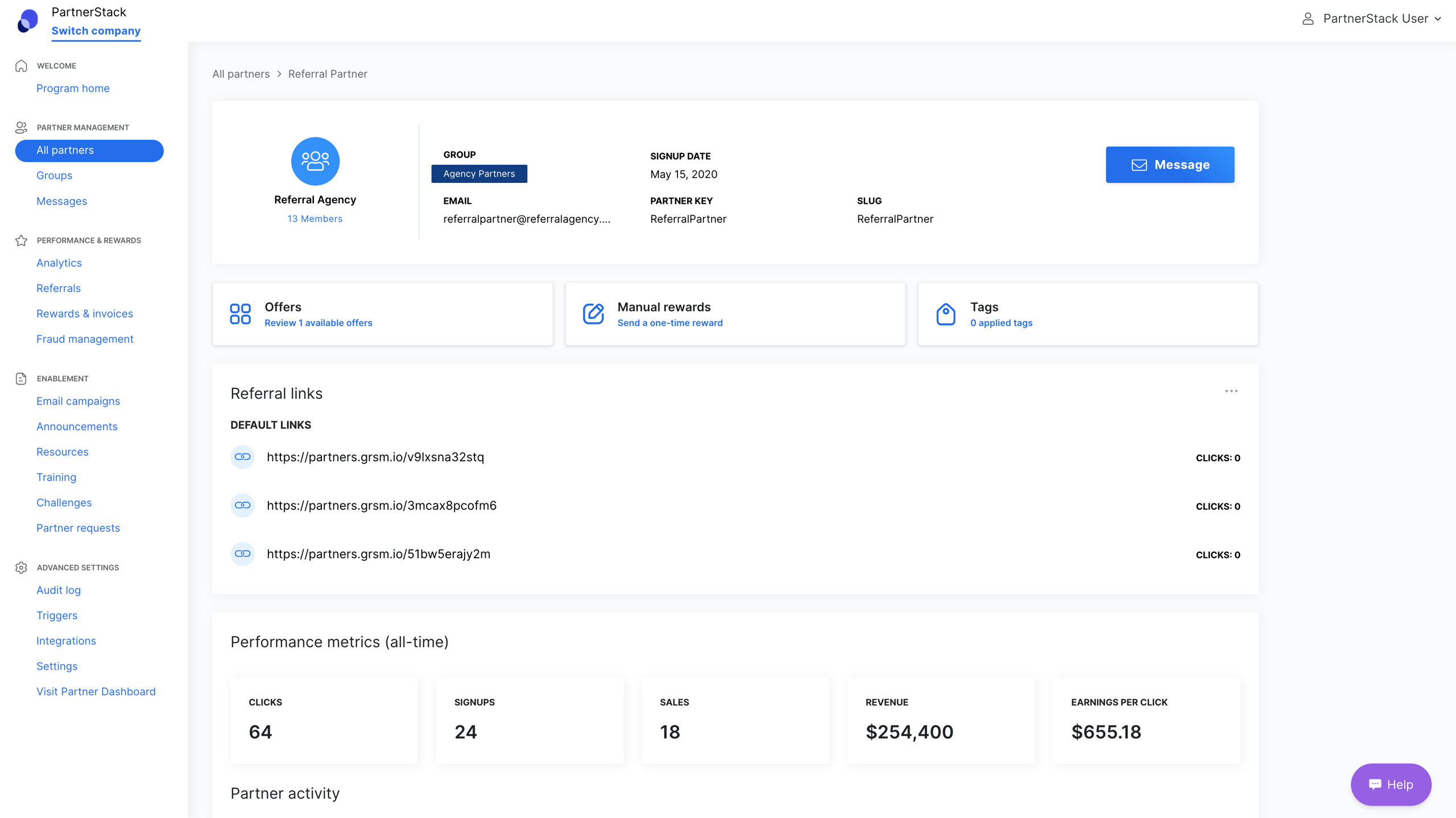 PartnerStack official product July 2026