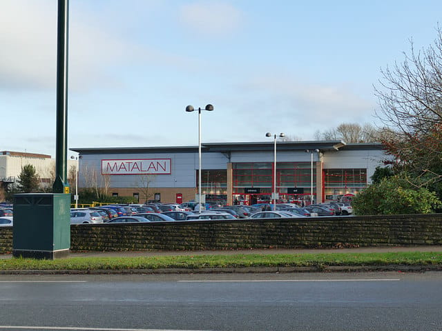 Matalan store exterior on a UK high street offering family clothing at similar budget price points