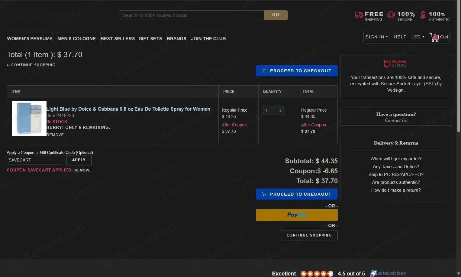 Perfume.com coupon code tested September 2026 – Coupons Scout