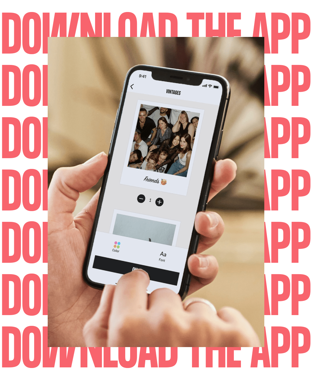 Lalalab photo printing mobile app interface displaying prints photo books posters and magnets for quick ordering