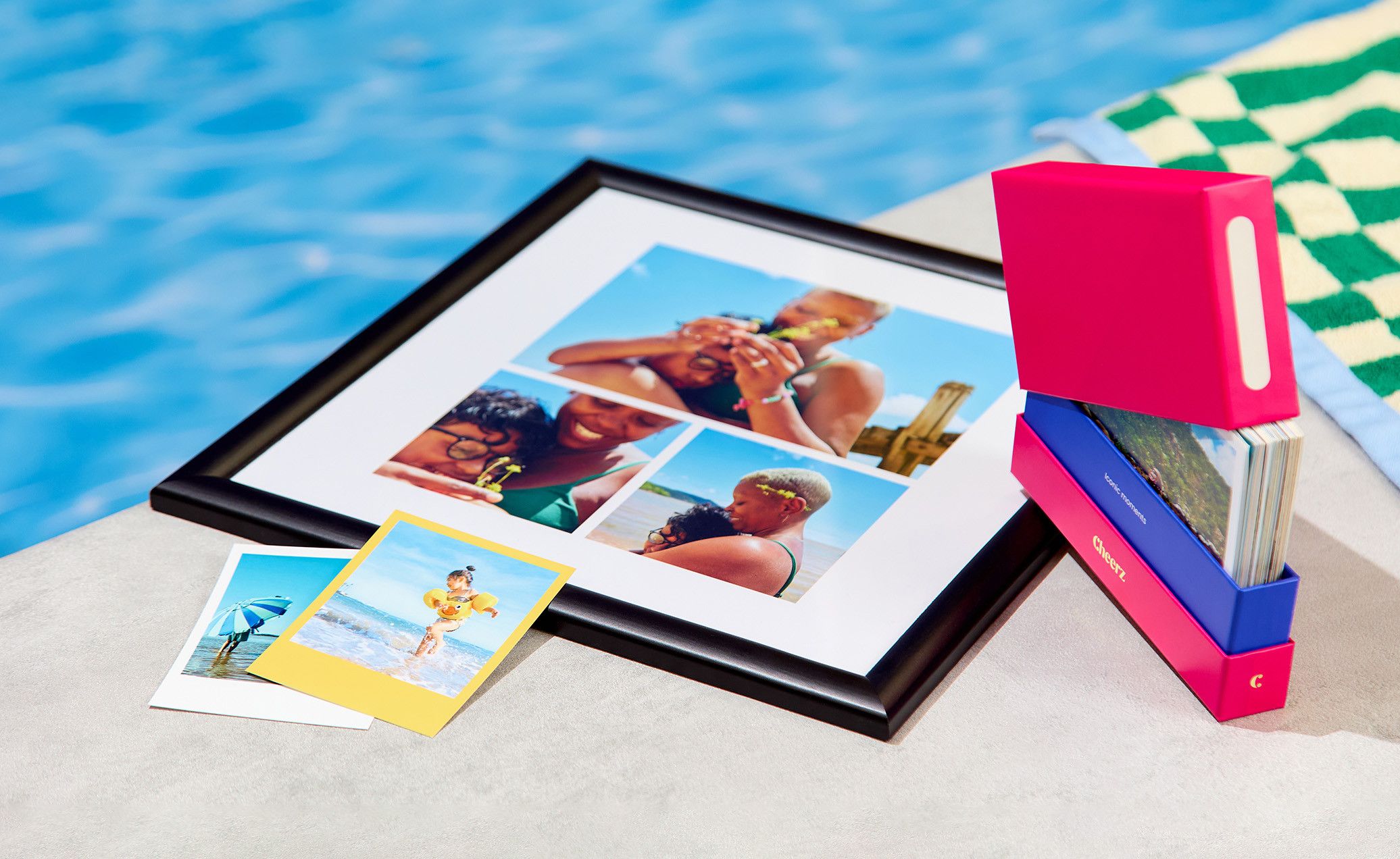 Cheerz instant photo printing service homepage showcasing modern mobile-first design and B Corp branded interface