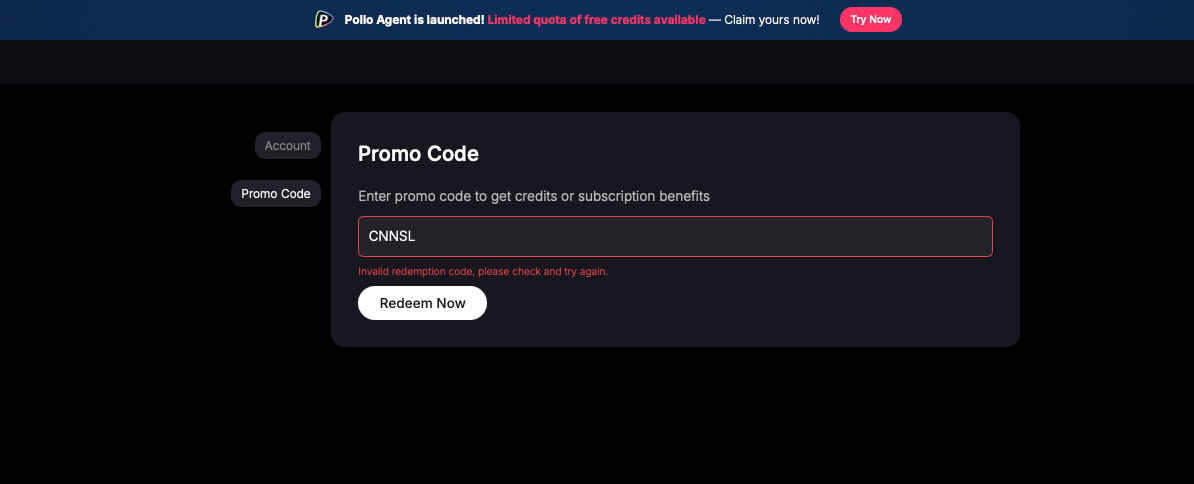 Pollo AI coupon code tested September 2026 – Coupons Scout