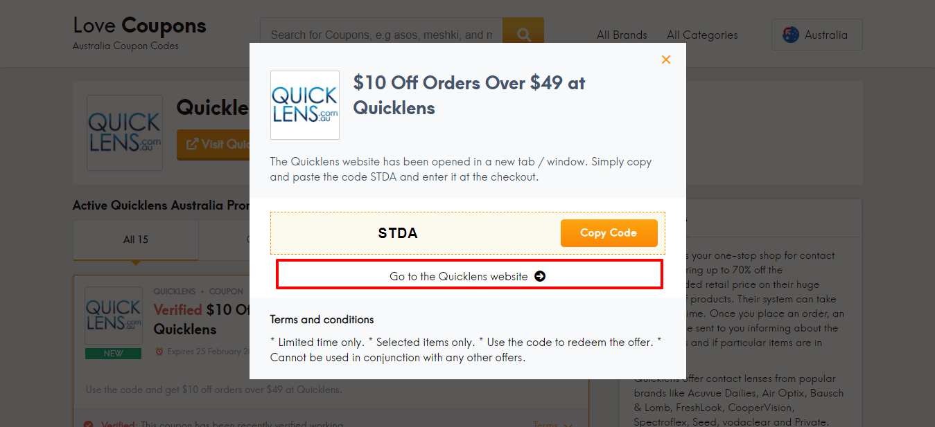 Quicklens coupon code tested July 2026 – Coupons Scout