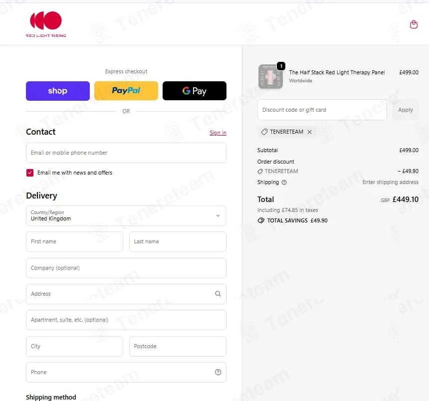 RedLight Rising coupon code tested July 2026 – Coupons Scout