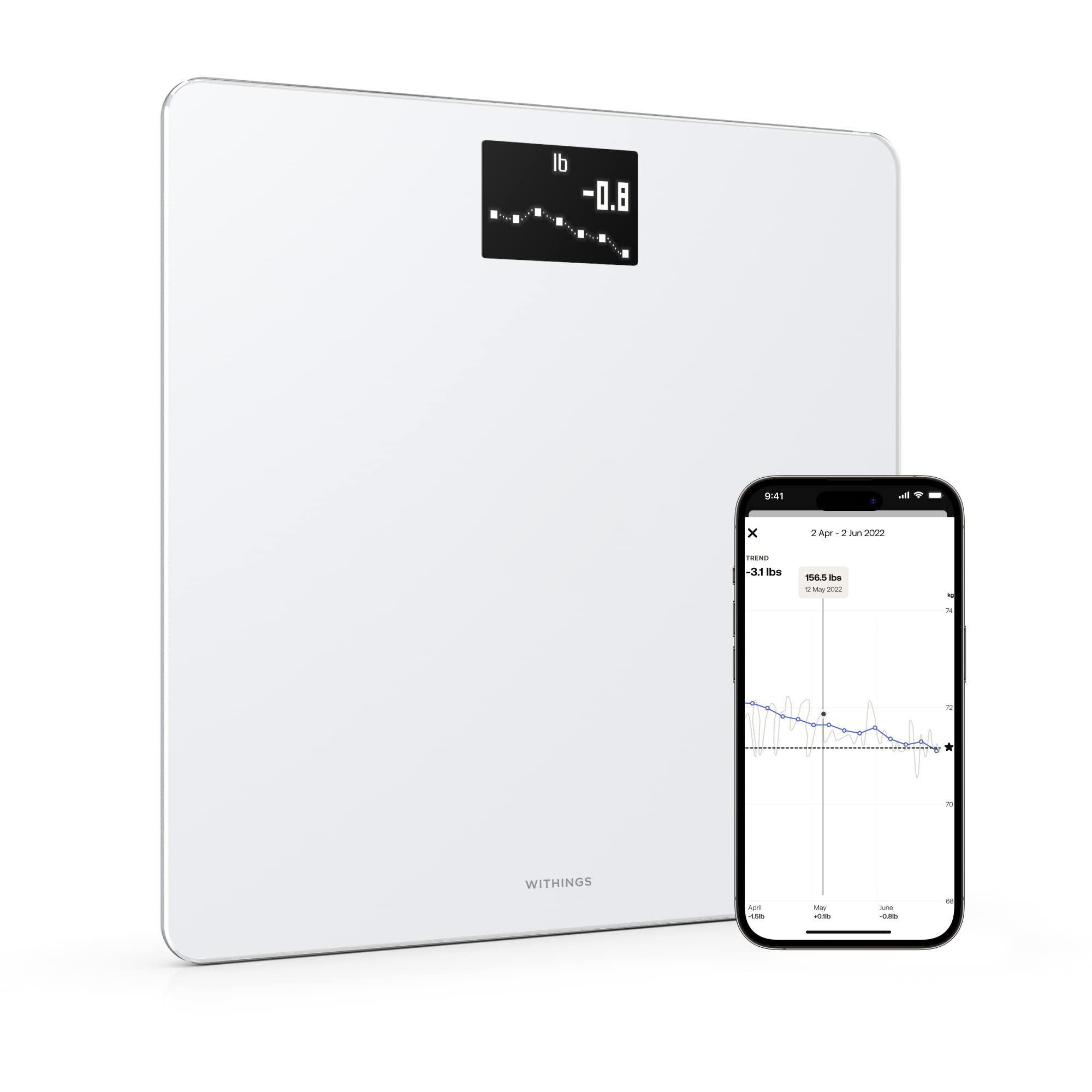 Withings Body+ Wi-Fi smart scale with body composition tracking and Health Mate app