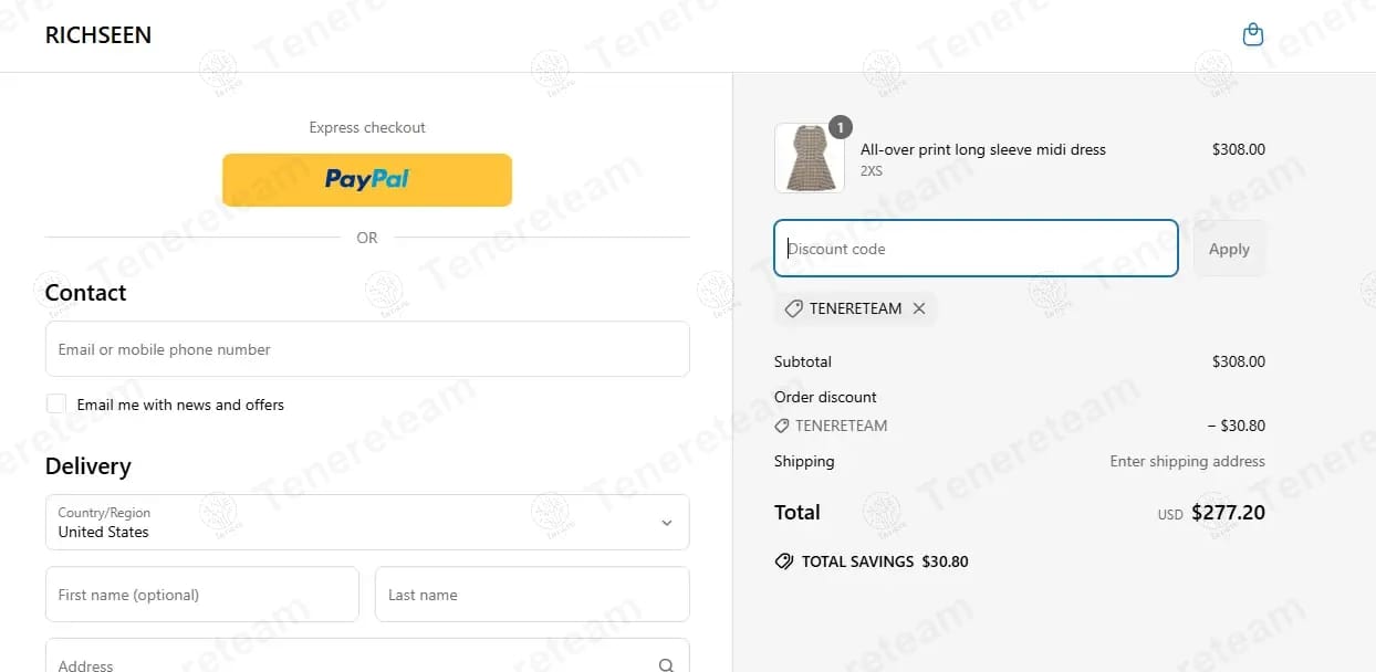 Richseen coupon code tested September 2026 – Coupons Scout