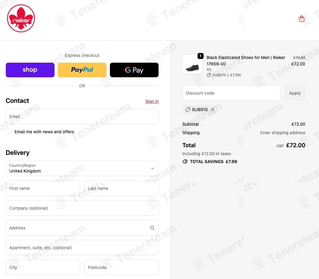 Rieker coupon code tested July 2026 – Coupons Scout
