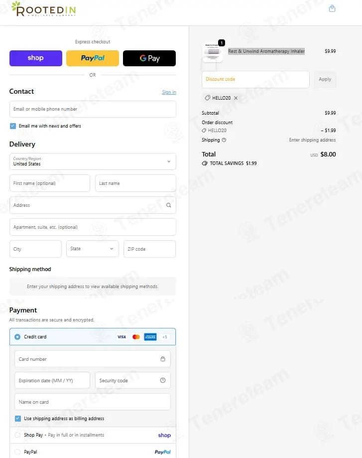 Rooted In coupon code tested September 2026 – Coupons Scout