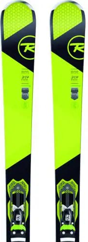 Rossignol Experience 88 all-mountain skis with TPX Axium 120 bindings on white studio background