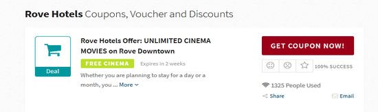 Rove Hotels coupon code tested July 2026 – Coupons Scout