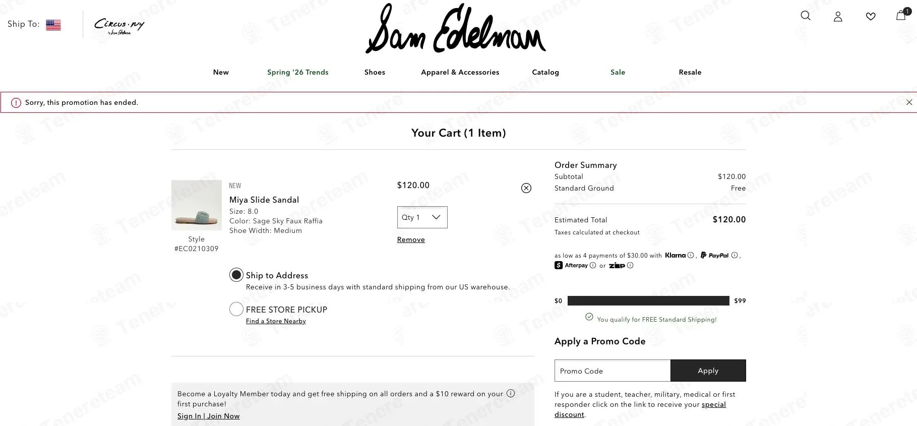 Sam Edelman coupon code tested September 2026 – Coupons Scout