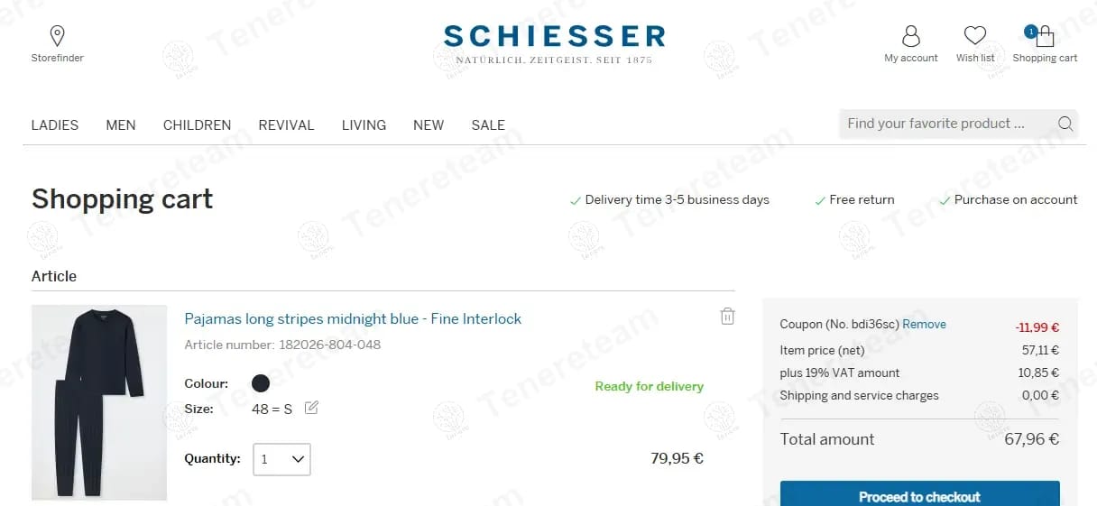 Schiesser CH coupon code tested July 2026 – Coupons Scout