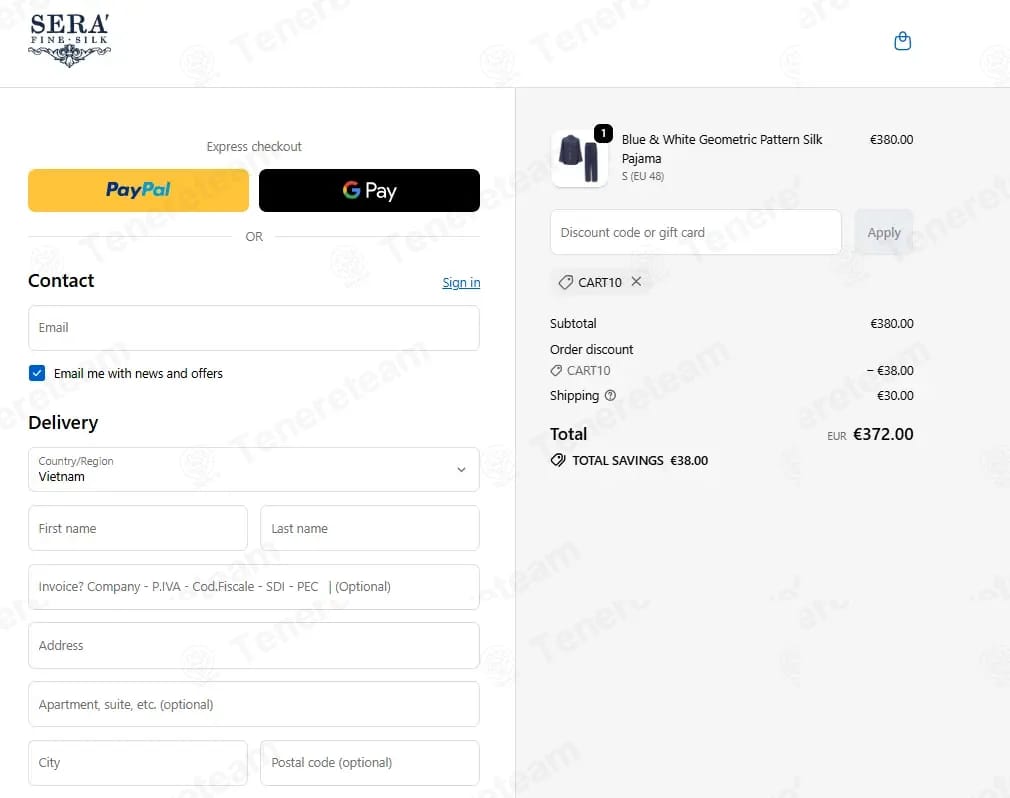 Sera Fine Silk coupon code tested July 2026 – Coupons Scout