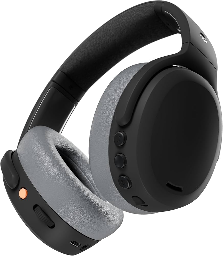 Skullcandy Crusher ANC 2 wireless over-ear bluetooth headphones in black with multi-sensory bass