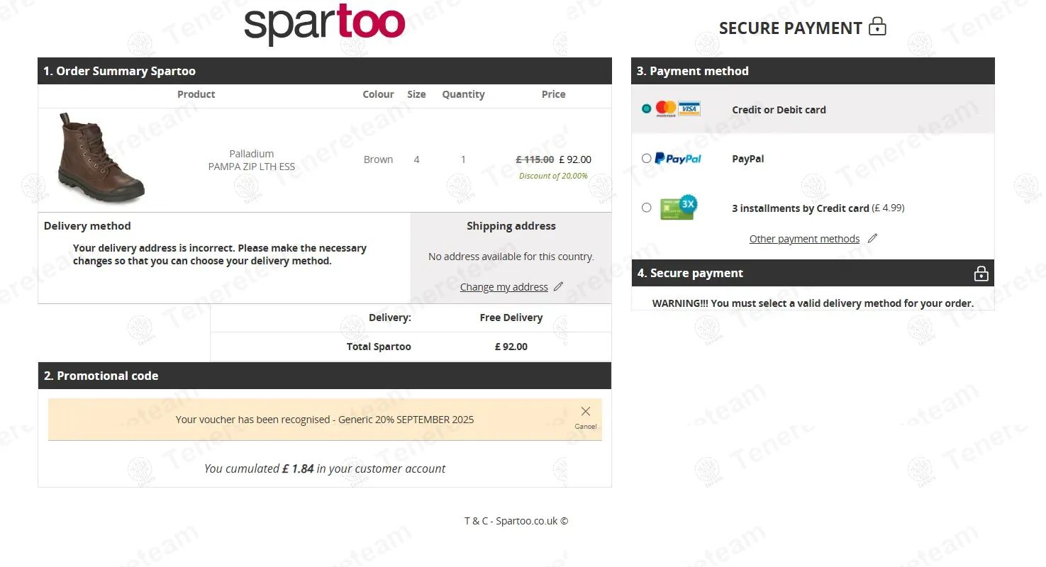 Spartoo.co.uk coupon code tested July 2026 – Coupons Scout