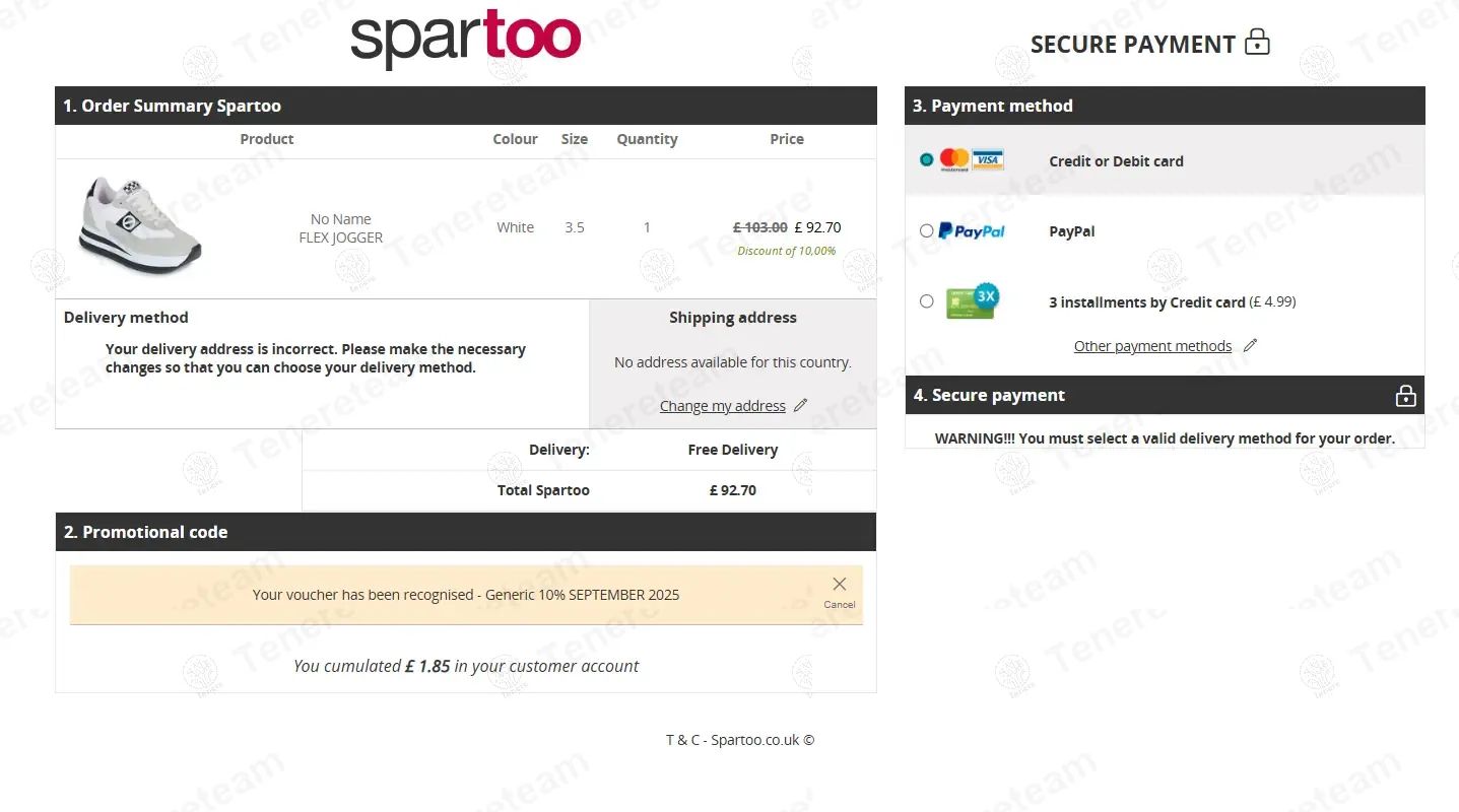 Spartoo.co.uk coupon code tested July 2026 – Coupons Scout