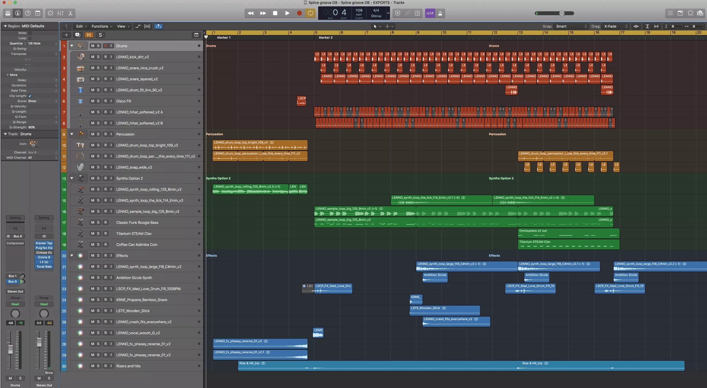 Splice Sounds sample library platform interface showing browse and download workflow for producers