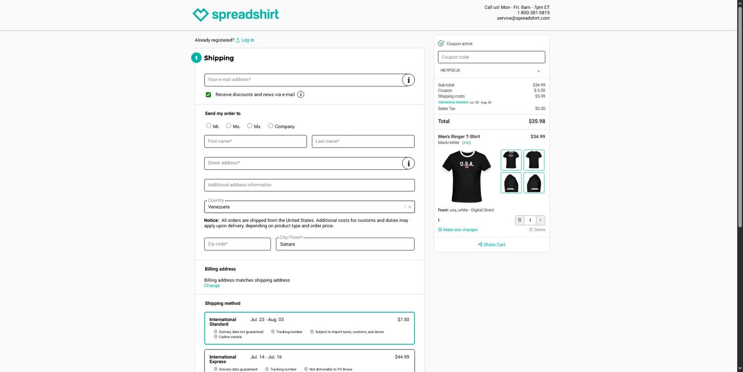 Spreadshirt UK coupon code tested September 2026 – Coupons Scout