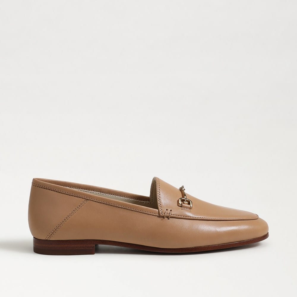 Sam Edelman Loraine bit loafer in French sand leather showcasing quality craftsmanship