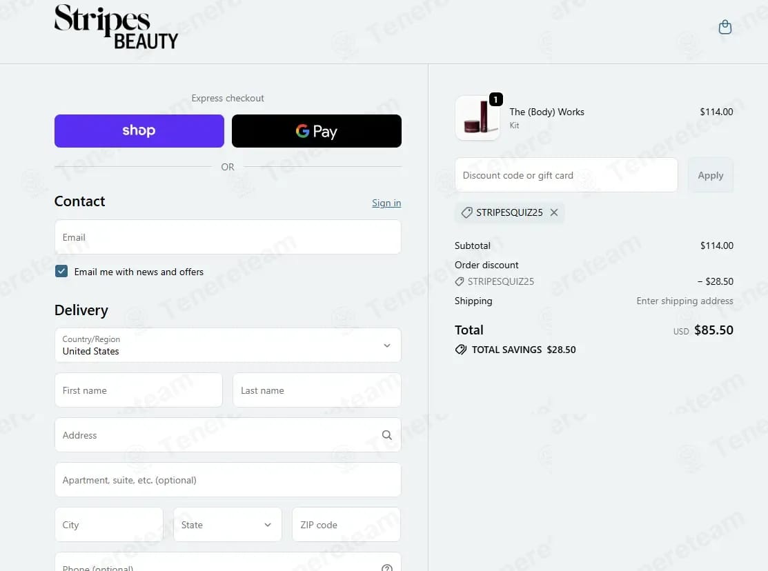 Stripes Beauty coupon code tested September 2026 – Coupons Scout