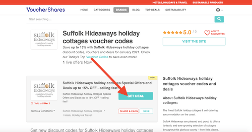 Suffolk Hideaways coupon code tested September 2026 – Coupons Scout