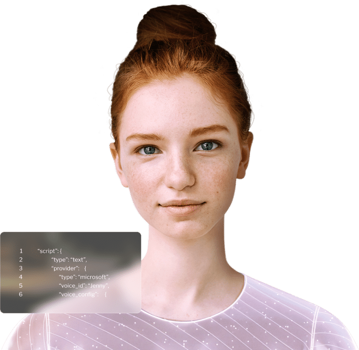 D-ID generative AI API interface for talking head video creation