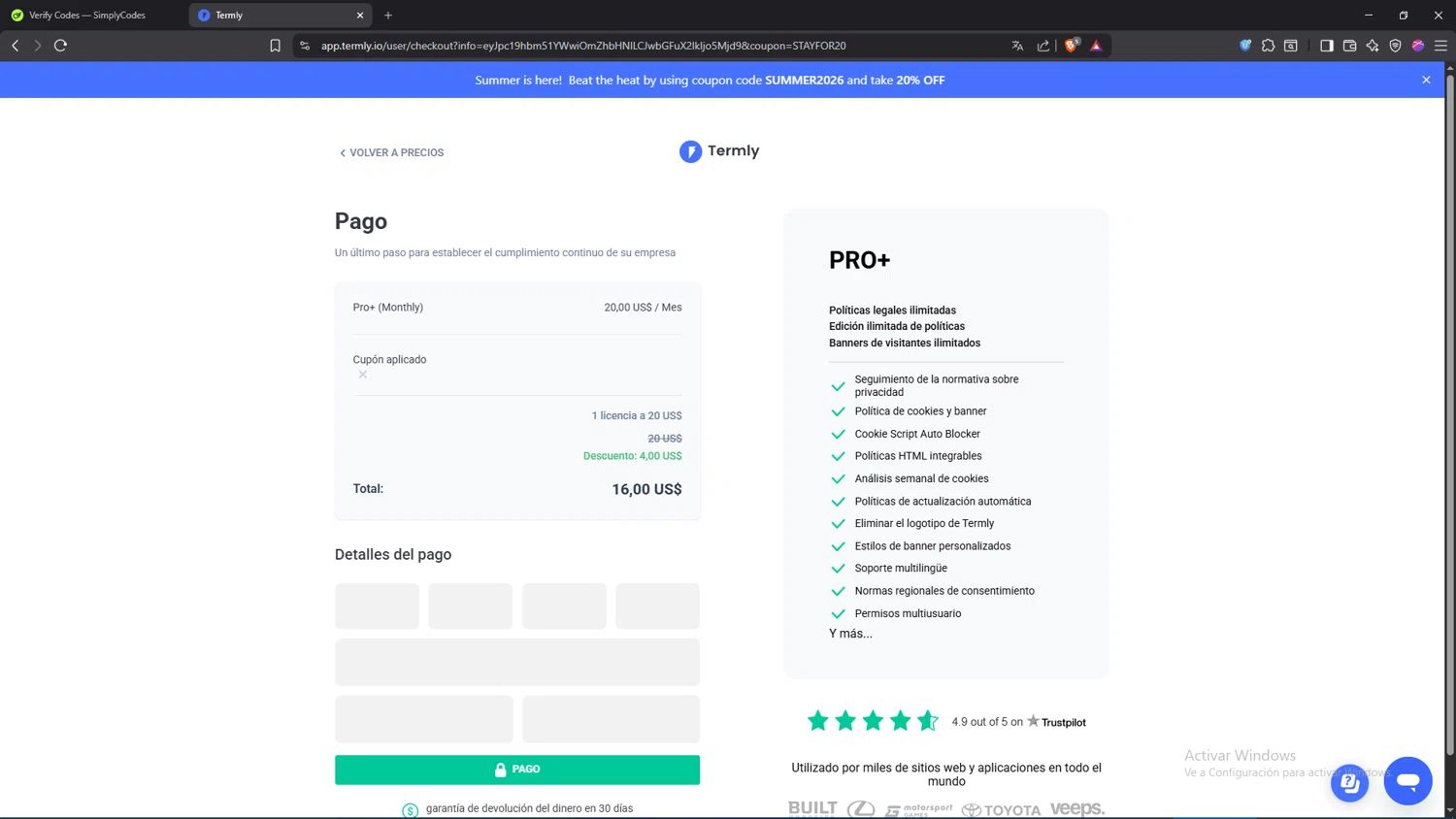 Termly coupon code tested July 2026 – Coupons Scout