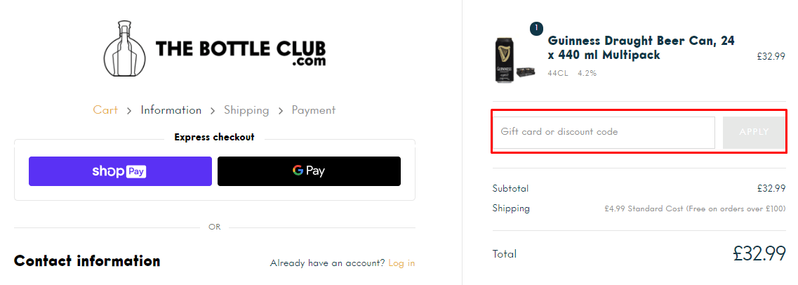The Bottle Club coupon code tested September 2026 – Coupons Scout