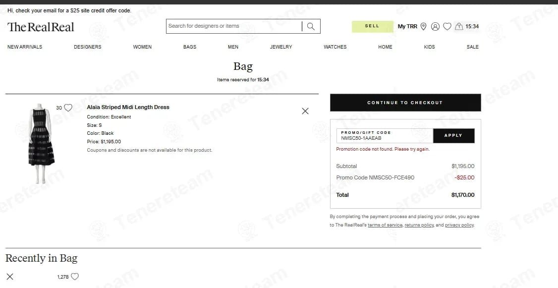 The RealReal coupon code tested September 2026 – Coupons Scout