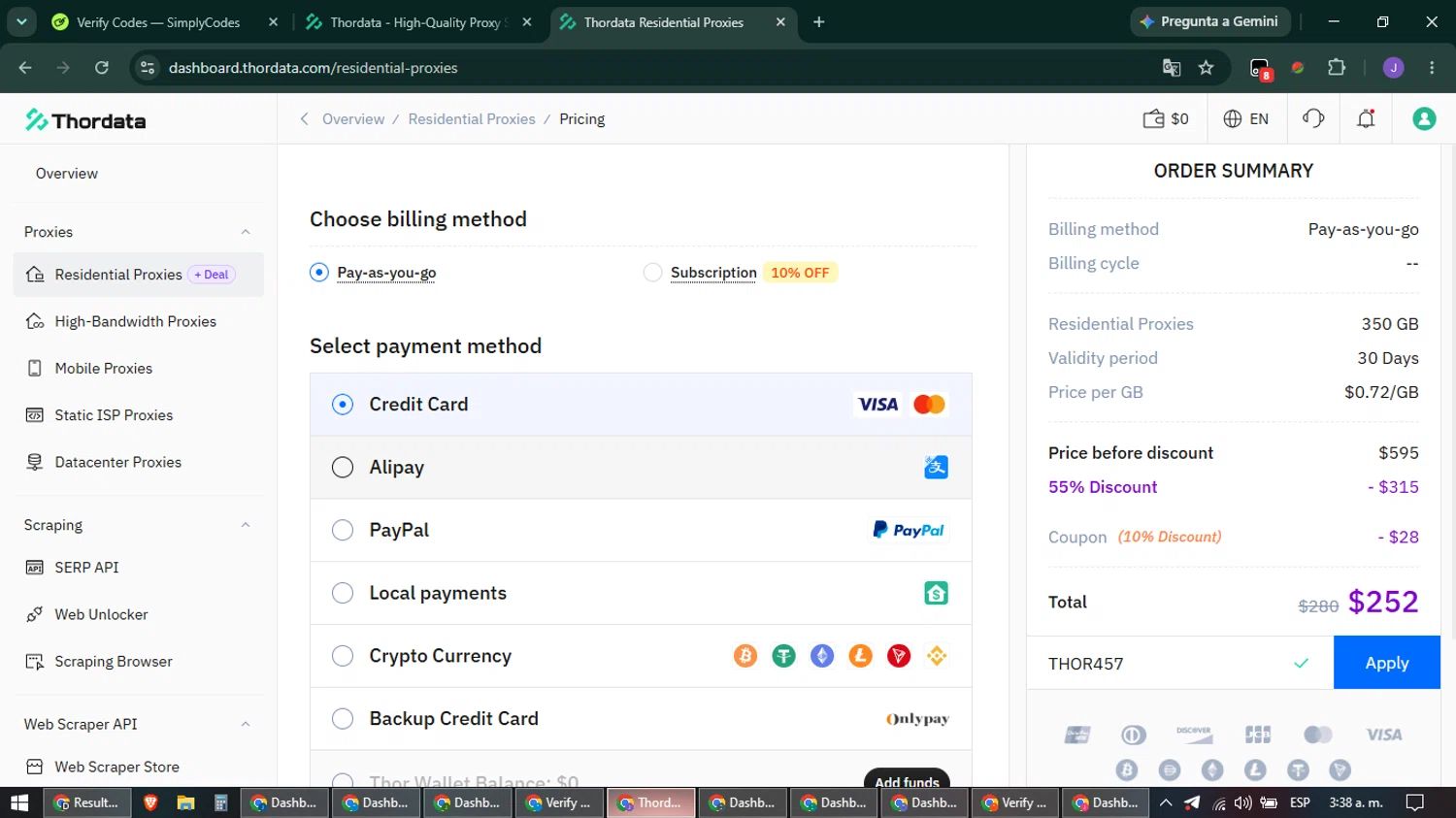Thordata coupon code tested July 2026 – Coupons Scout