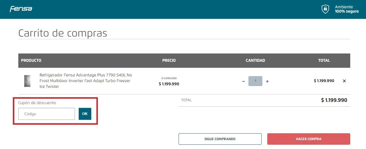 Tienda Fensa coupon code tested September 2026 – Coupons Scout