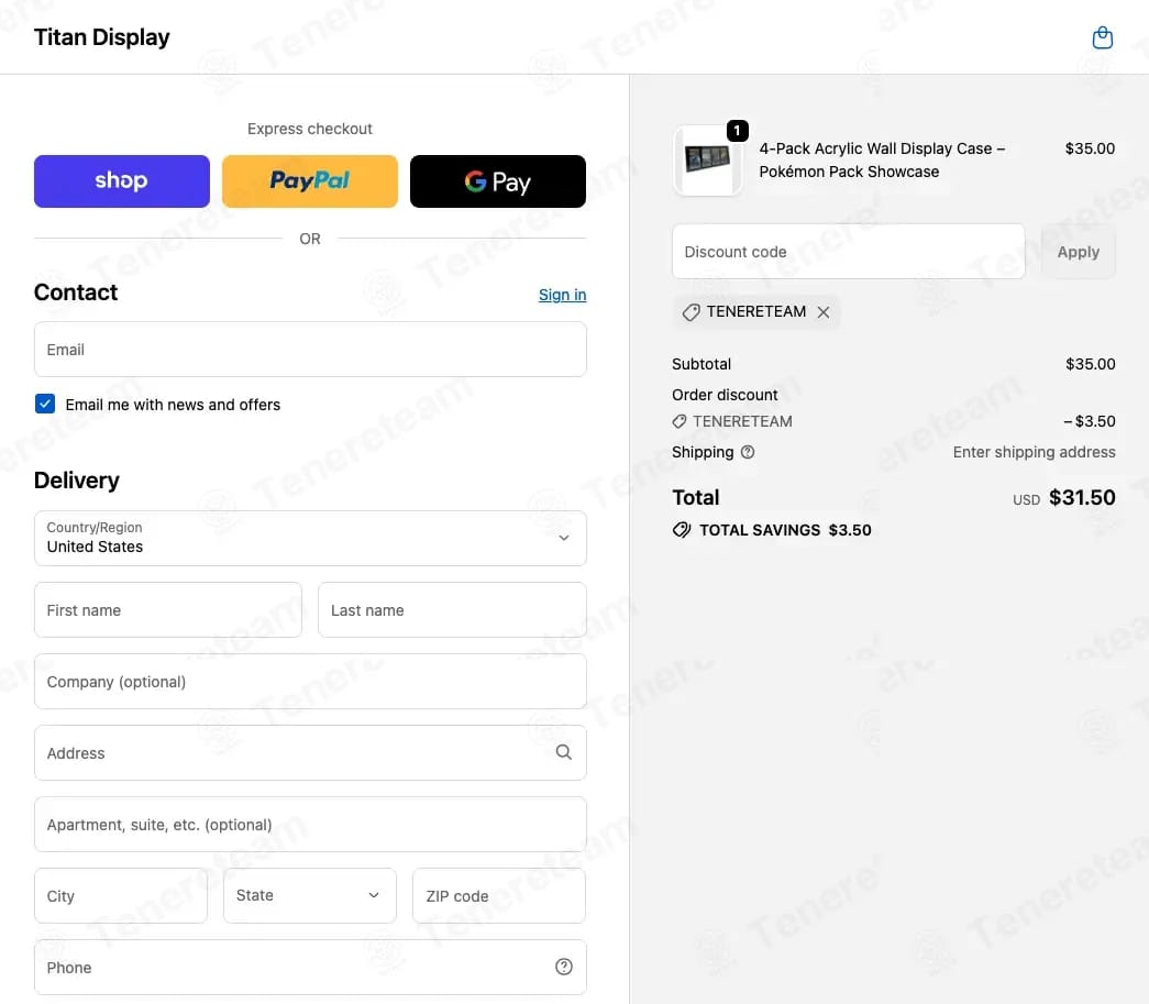 Titan Display coupon code tested September 2026 – Coupons Scout