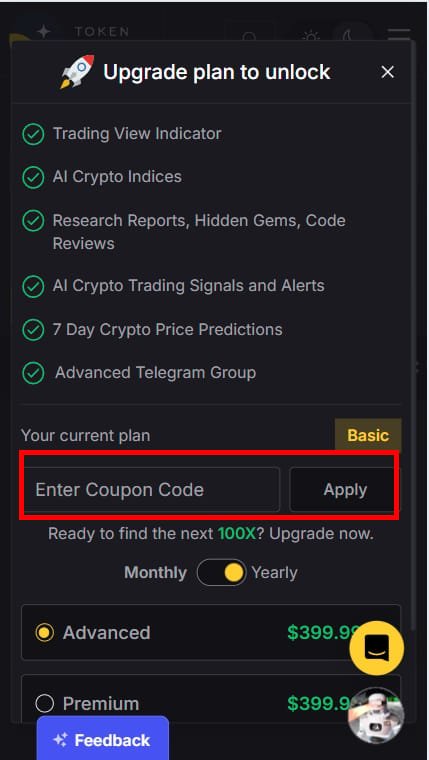 Token Metrics coupon code tested September 2026 – Coupons Scout
