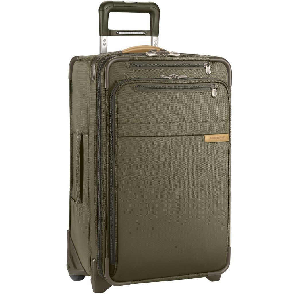 Briggs and Riley Baseline Domestic carry-on spinner suitcase with external Outsider handle system