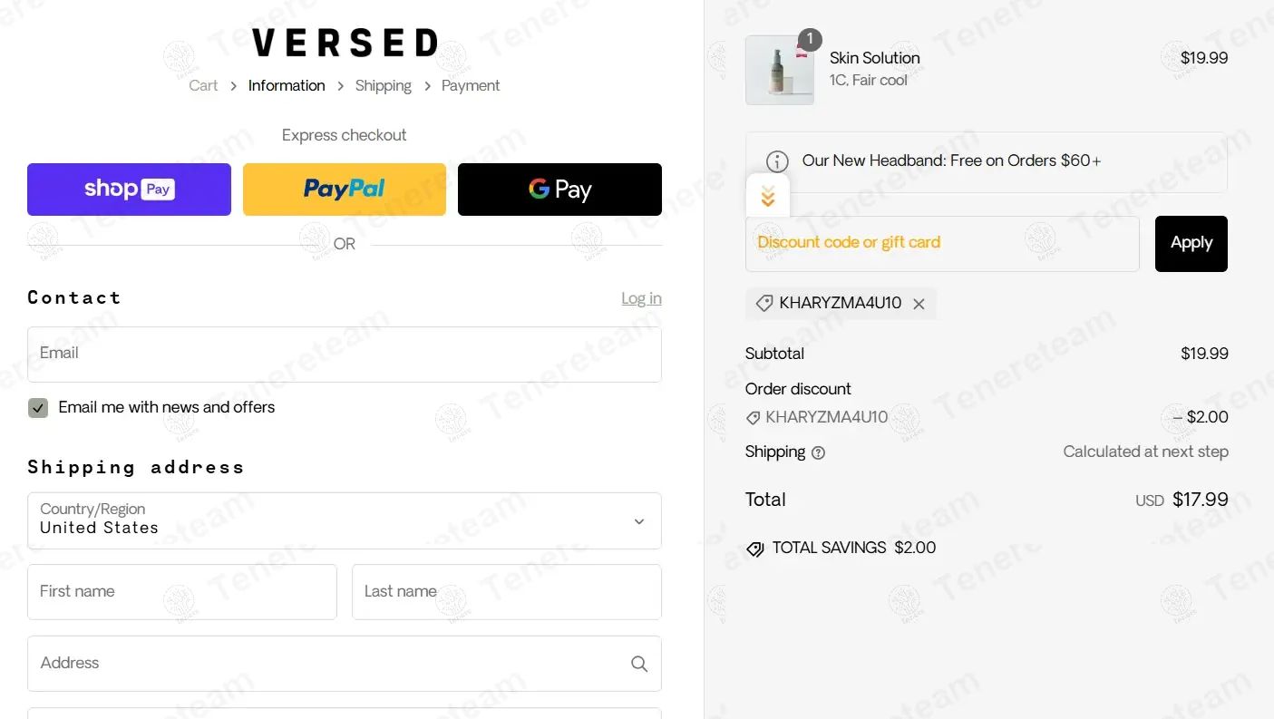 Versed coupon code tested September 2026 – Coupons Scout