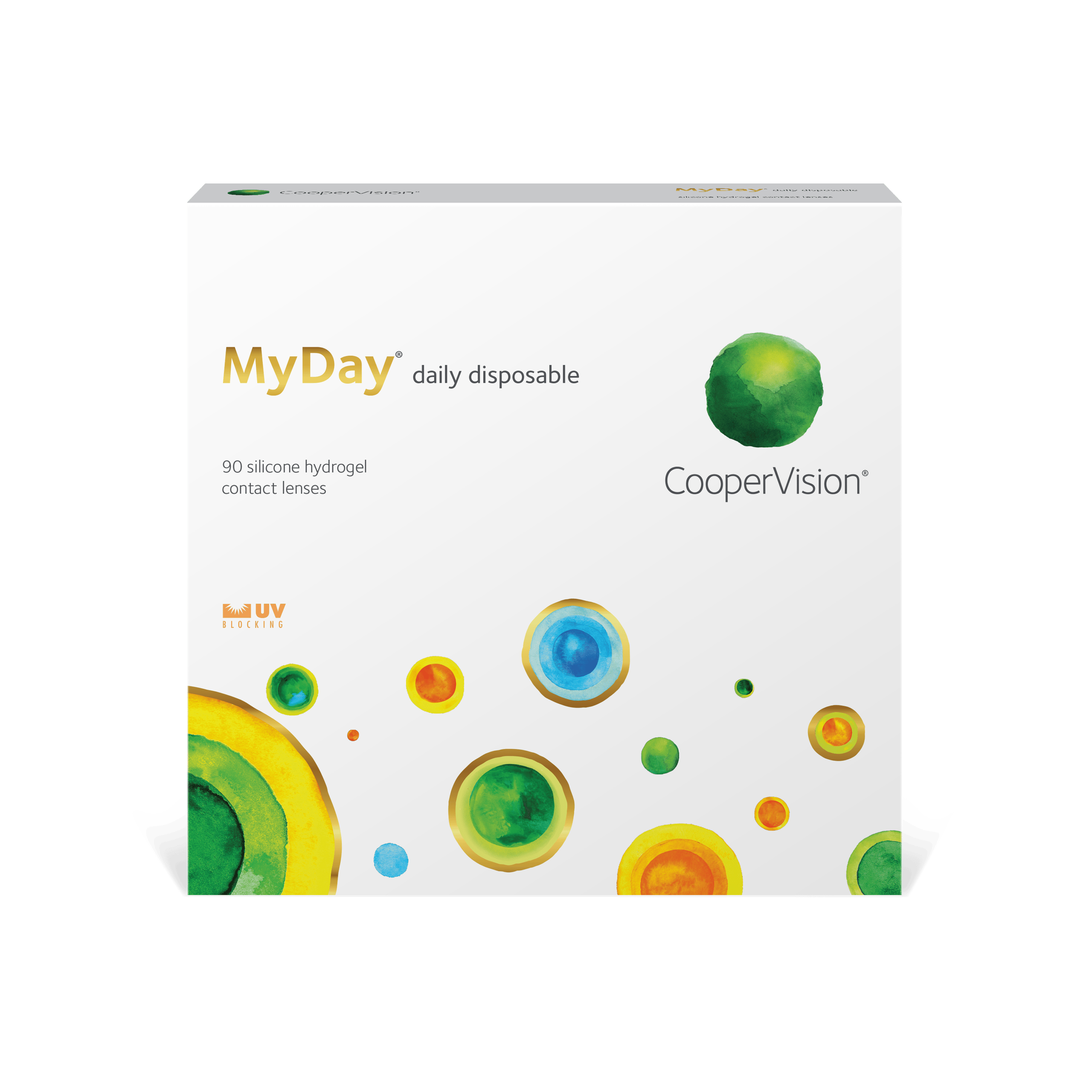 CooperVision MyDay daily disposable contact lenses box available at online retailers