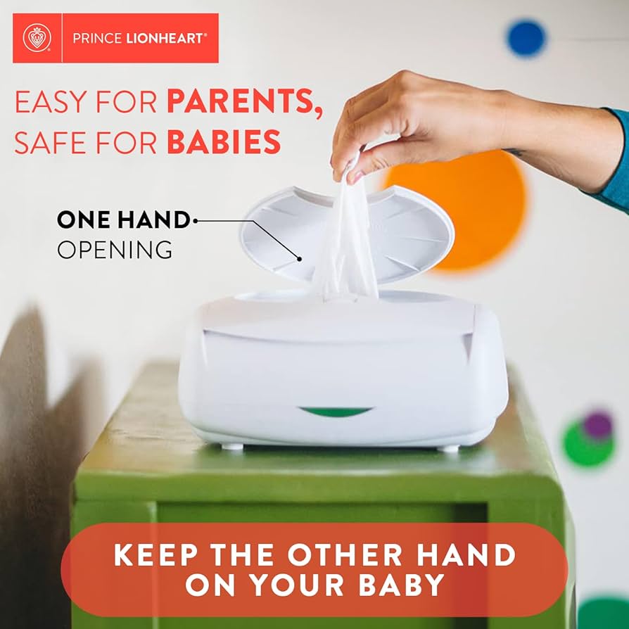 Prince Lionheart Ultimate Wipes Warmer with integrated nightlight and Ever-Fresh pillow system